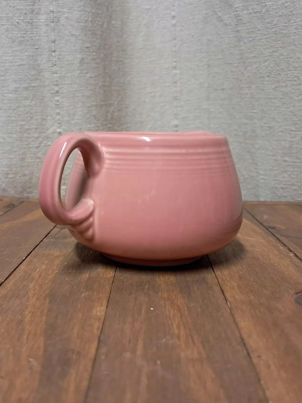 Fiestaware Peony Pink Sugar Bowl Lidded Creamer and Base Tray 4-Piece Set